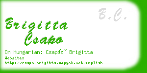 brigitta csapo business card
